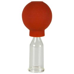 Lauschaer Glas Cupping glas m. bold til professionelt brug - 20 mm.