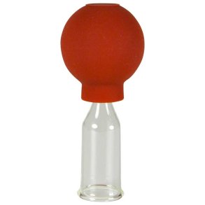 Lauschaer Glas Cupping glas m. bold til professionelt brug - 20 mm.