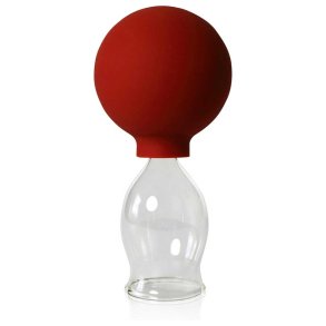 Lauschaer Glas Cupping glas m. bold til professionelt brug - 30 mm.