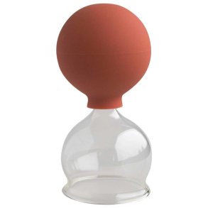 Lauschaer Glas Cupping glas m. bold til professionelt brug - 50 mm.