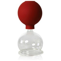 Lauschaer Glas Cupping glas m. bold til professionelt brug - 60 mm.