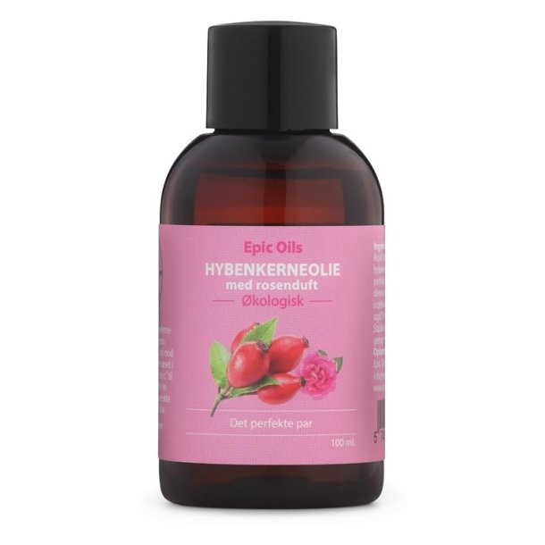Epic Oils HYBENKERNOLIE MED ROSENDUFT - 100 ml.
