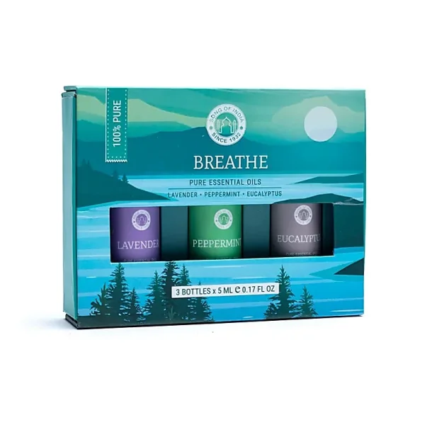 Song of India �terisk olie s�t, Breathe - 3 x 5 ml.