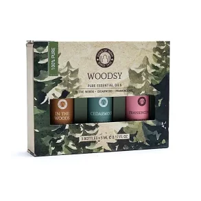 Song of India �terisk olie s�t, Woodsy - 3 x 5 ml.
