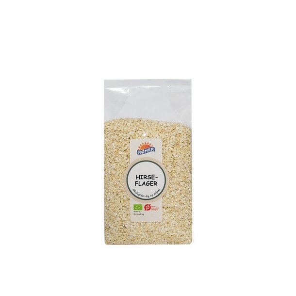 R�mer Hirseflager, �kologisk - 500 g.