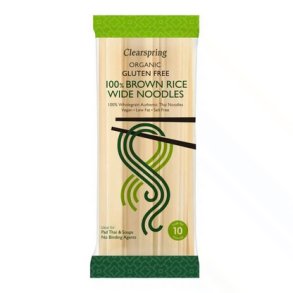 Clearspring 100% Brun ris nudler (wide) � - 200 g.
