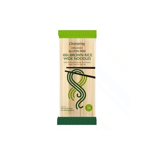 Clearspring 100% Brun ris nudler (wide) � - 200 g.