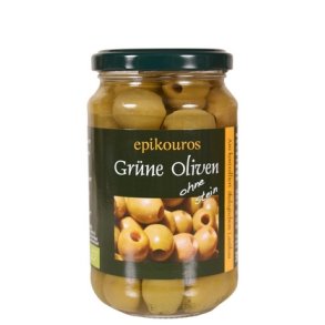 R�mer Gr�nne Oliven uden sten, �kologisk - 315 g.