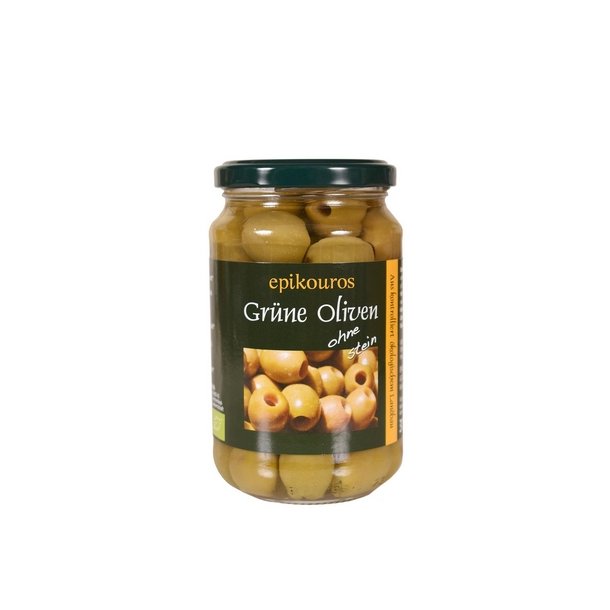 R�mer Gr�nne Oliven uden sten, �kologisk - 315 g.