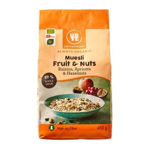 Urtekram Mysli Fruit & Nuts  kologisk - 650 g.