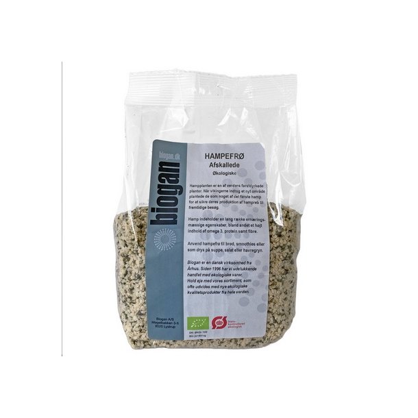 Biogan Afskallede hampefrø - Økologiske - 400 g