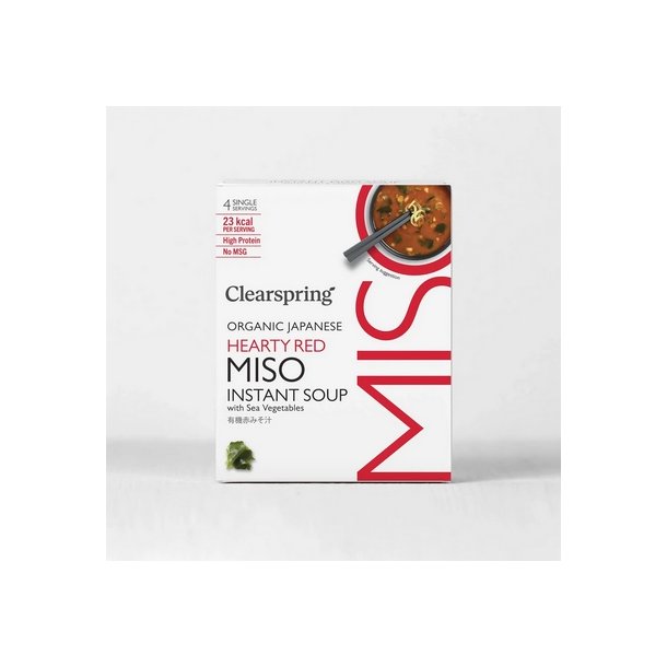 Clearspring Instant Miso Soup Hearty Red - 40g