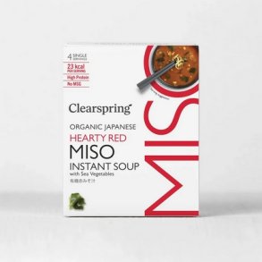 Clearspring Instant Miso Soup Hearty Red - 40g