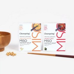 Clearspring Instant Miso Soup Mellow White m. tofu - 40 g.