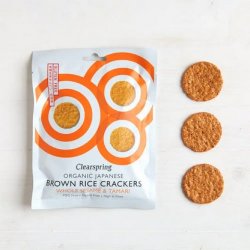 Clearspring Rice Crackers Sesame - �kologisk - 40 g