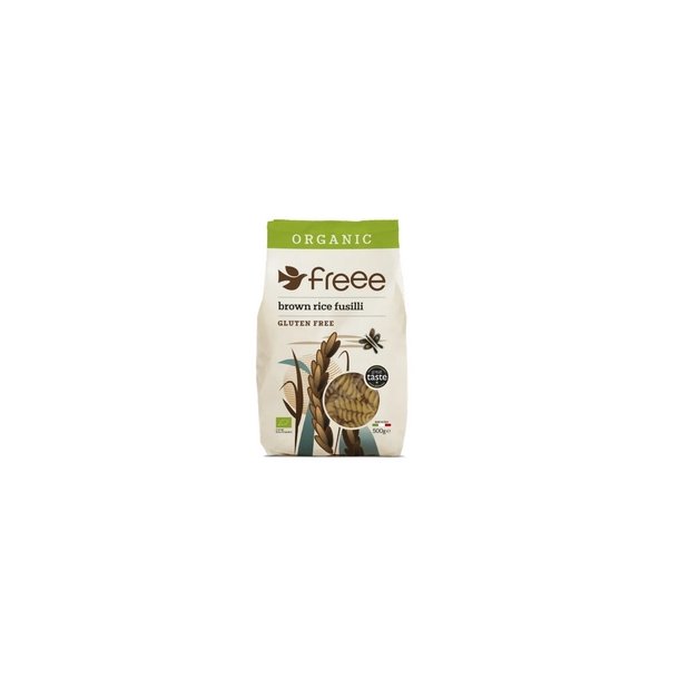 Doves Farm Freee Brun ris fusilli skruer   - 500 g.