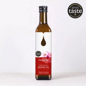 Clearspring Koldpresset Sesamolie � - 500 ml.