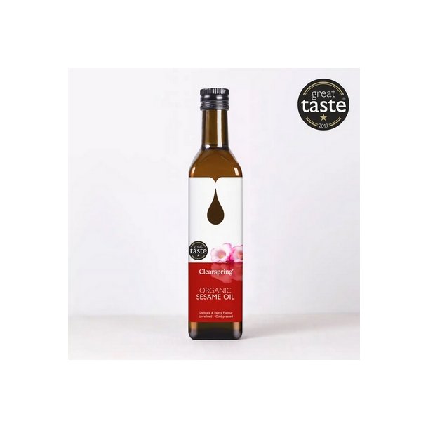 Clearspring Koldpresset Sesamolie � - 500 ml.