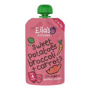 Ellas Kitchen Babymos med sde kartofler, broccoli & gulerod - kologisk - 4 mdr.