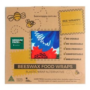 Beeswax Food Wraps - 2 x medium