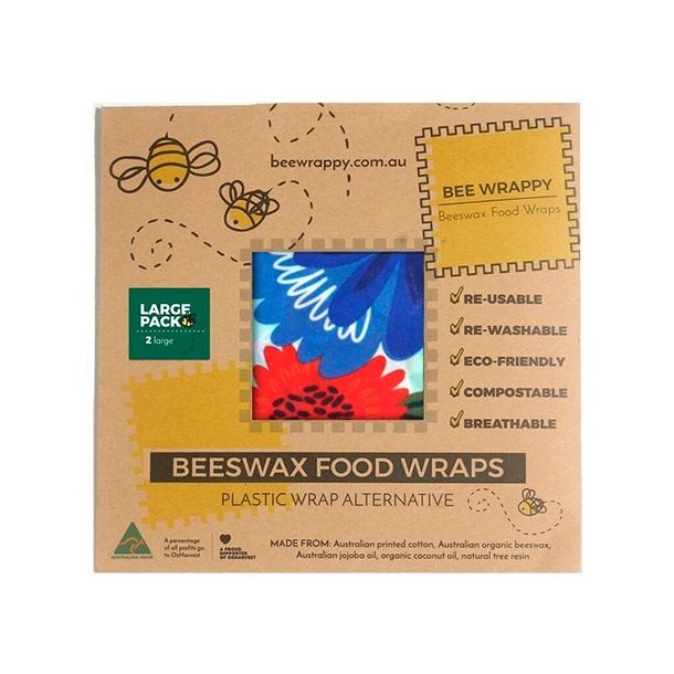 Beeswax Food Wraps - 2 x large
