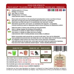 Biogan Bukkehornsfr til spiring  - 300 g.