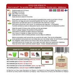 Biogan Broccoli Raab til spiring  - 500 g.