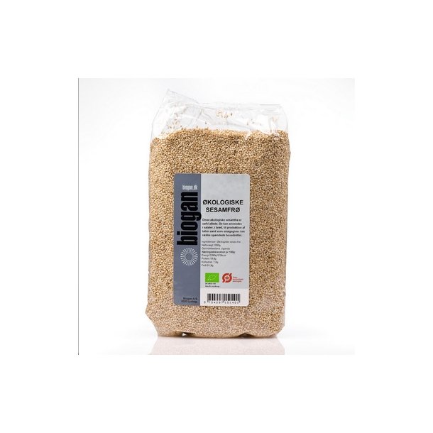 Biogan Sesamfr Uafskallede - kologiske - 1 kg