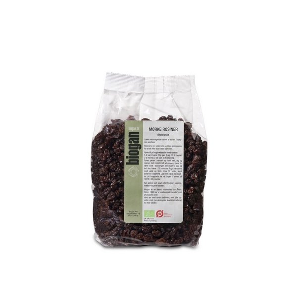Biogan Rosiner, mrke - kologiske - 1000 gr.
