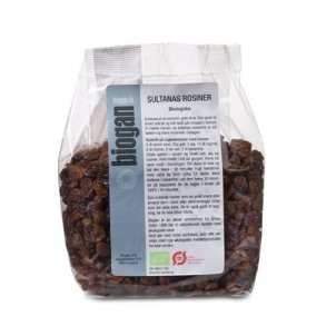 Biogan Rosiner sultanas - kologiske - 500 g.