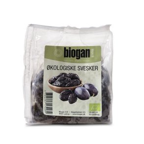 Biogan Svesker uden sten - kologiske - 250 gr.