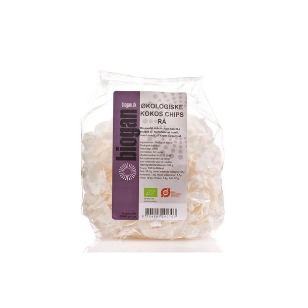 Biogan Kokoschips r - kologisk - 200 g.