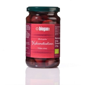 Biogan Oliven kalamata u. sten  - 340g