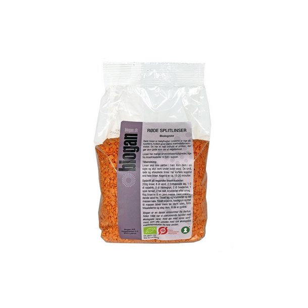 Biogan Rde splitlinser  - 750 g.