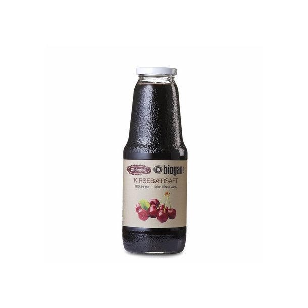 Biogan Kirsebrsaft 100% ren saft  - 1 L