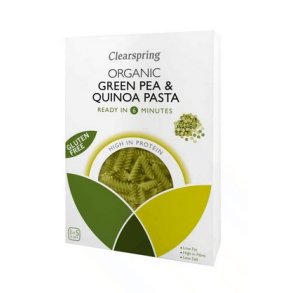 Clearspring Gr�nne �rter & quinoa fusilli � - 250 g.