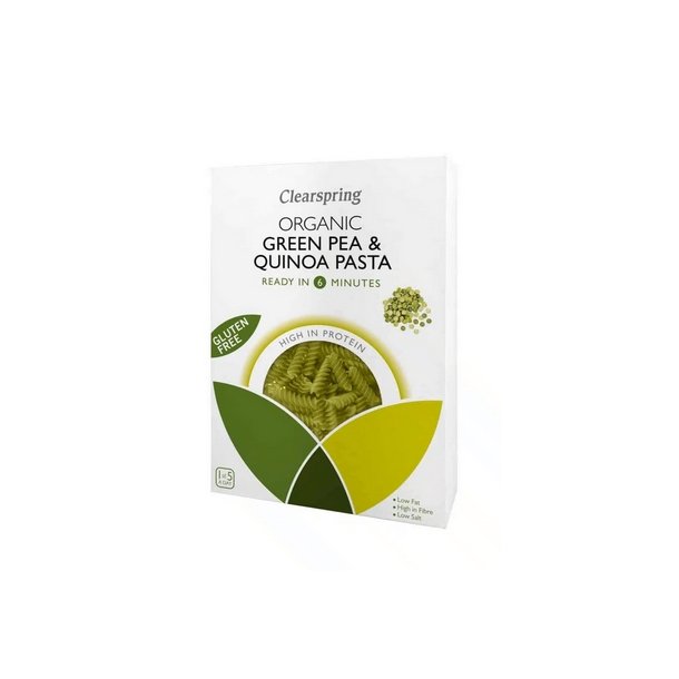 Clearspring Gr�nne �rter &amp; quinoa fusilli � - 250 g.