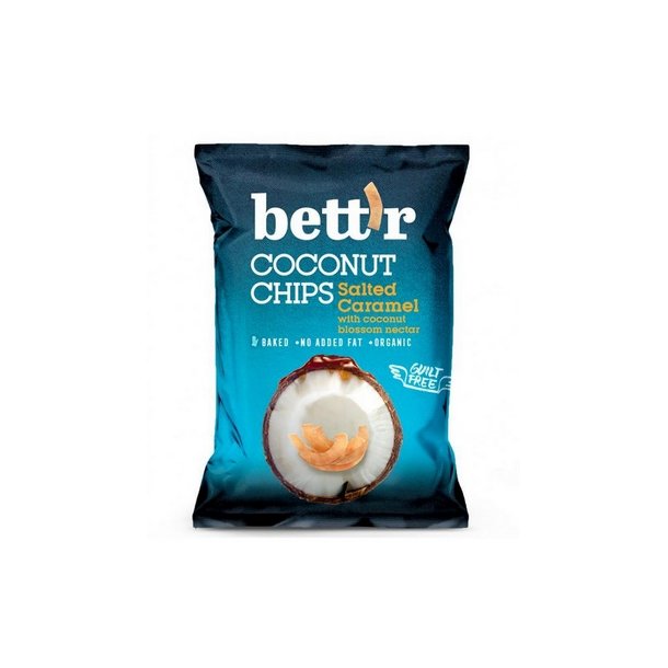 Bett'r Kokoschips  saltet karamel - 40 g.