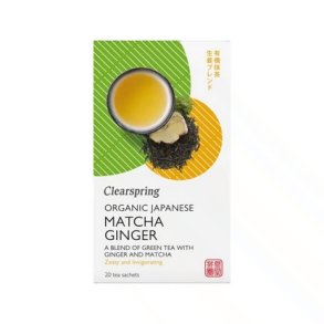Clearspring Gr�n te m. Matcha & Ingef�r - �kologisk - 20 breve