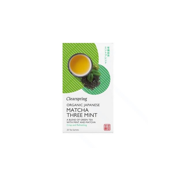 Clearspring Gr�n te m. Matcha &amp; Mint - �kologisk - 20 breve
