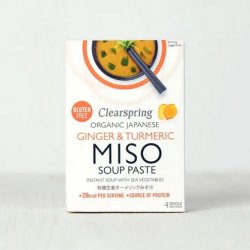 Clearspring Instant Miso Soup Ingef�r &amp; Gurkemeje � - 60 g.