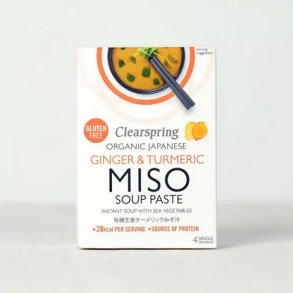 Clearspring Instant Miso Soup Ingef�r & Gurkemeje � - 60 g.