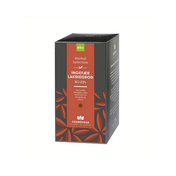 Cosmoveda Ingefr Lakridsrod te  - 25 br.