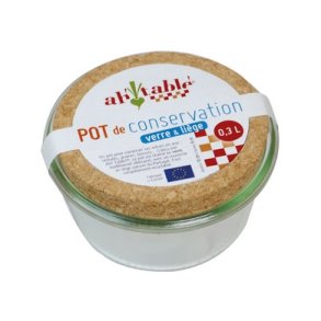 Biogan Opbevaringsglas m. kork lg - 0,3 L