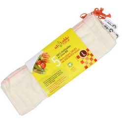 Biogan Grntsagsposer ko bomuld - str. L, 5 stk. 