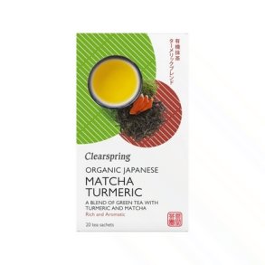 Clearspring Gr�n te m. Matcha & Gurkemeje - �kologisk - 20 breve