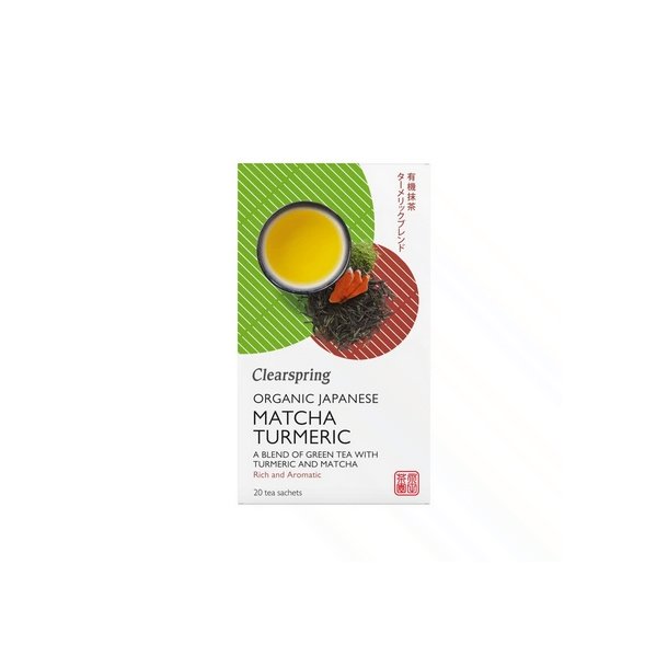 Clearspring Gr�n te m. Matcha &amp; Gurkemeje - �kologisk - 20 breve