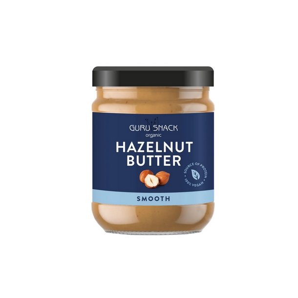 Guru Snack Organic Hasselnddesmr Smooth  - 250 g.