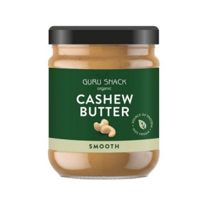 Guru Snack Organic Cashewnøddesmør Smooth - 250 g.