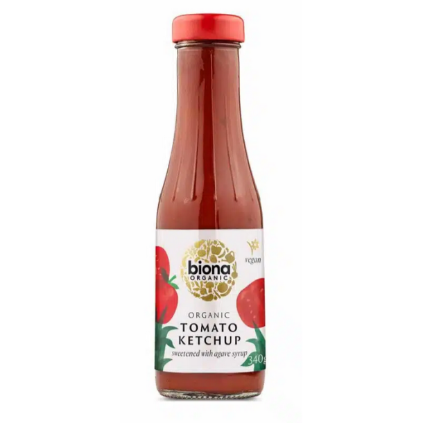 Biona Organic Ketchup sdet m. agave  - 340 g.
